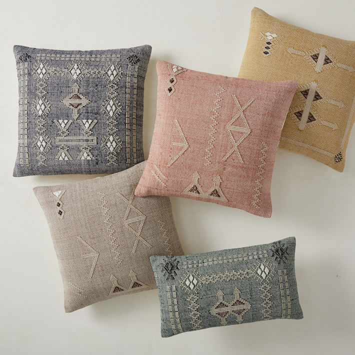 Moroccan Woven Pillow Cover No insert 20"x20"