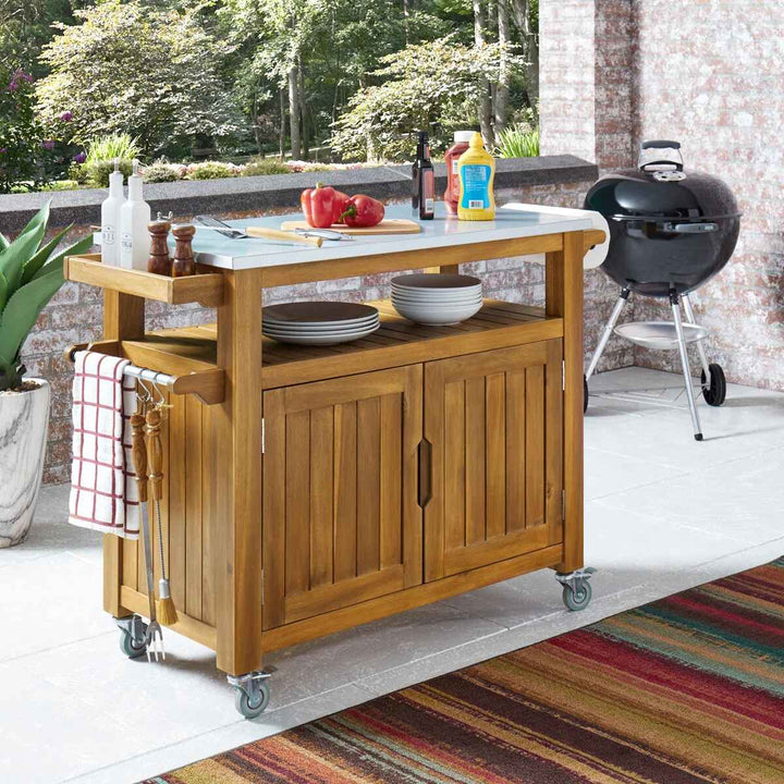 Anjenette Solid Wood Bar Cart