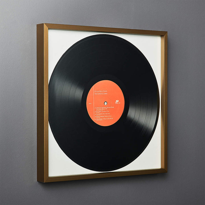 Gallery Brass Record with Frame-12.75''x12.75''
