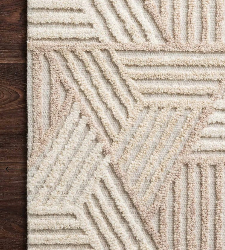 Ehren Rug in Oatmeal and Ivory-7'9"x9'9"
