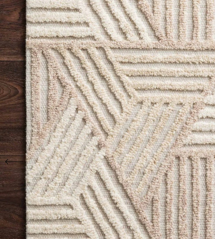 Ehren Rug in Oatmeal and Ivory-7'9"x9'9"