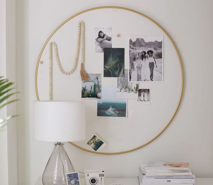 Metal Framed Round Pinboard