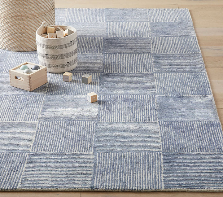 Concentric Square Tile Rug