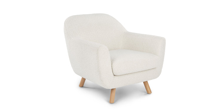 Gabriola Ivory Boucle Lounge Chair