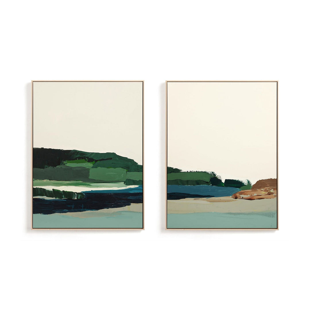 Spring Seascape Wall Art with Frame-30"x40"