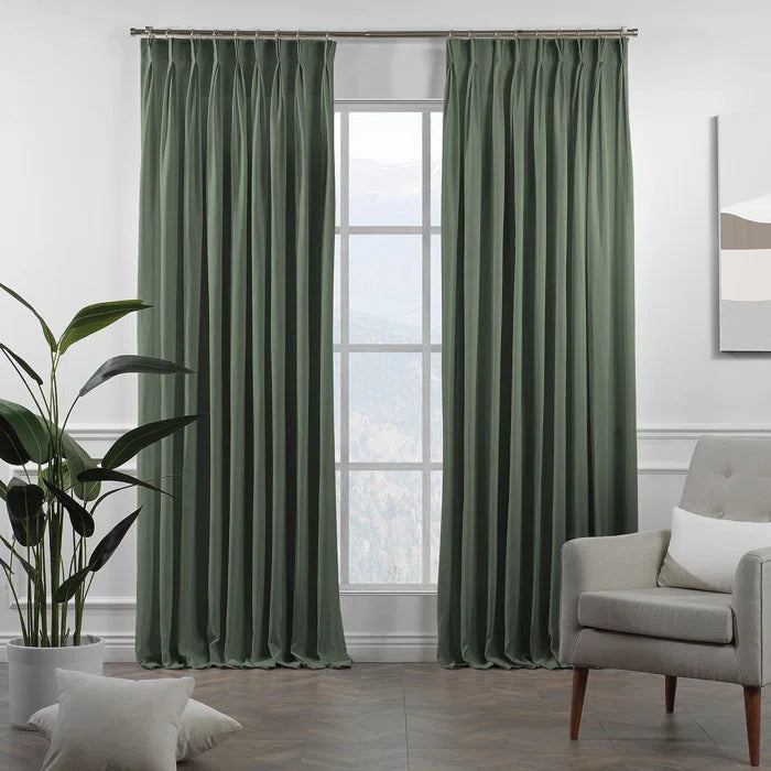 Double Pinch Pleat Single Curtain Panel