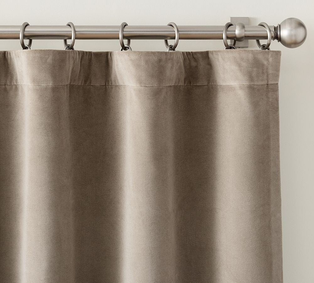Velvet Twill Blackout Curtain-108"