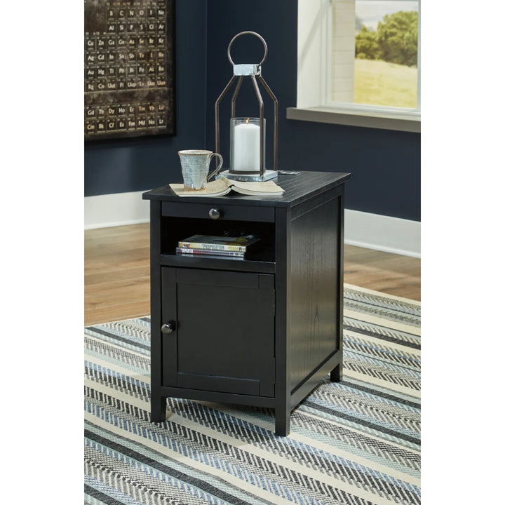 Dalson End Table and Built In Outlets
