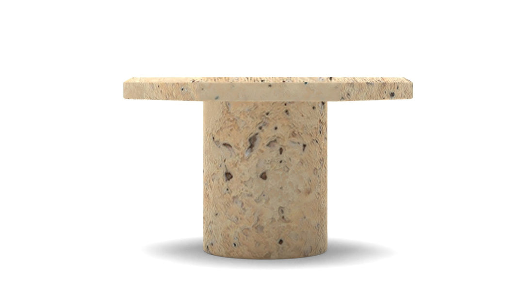 ROCA TRAVERTINE PILLAR CANDLE STANDS SMALL