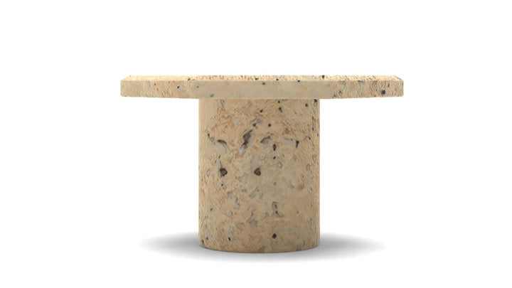 ROCA TRAVERTINE PILLAR CANDLE STANDS SMALL