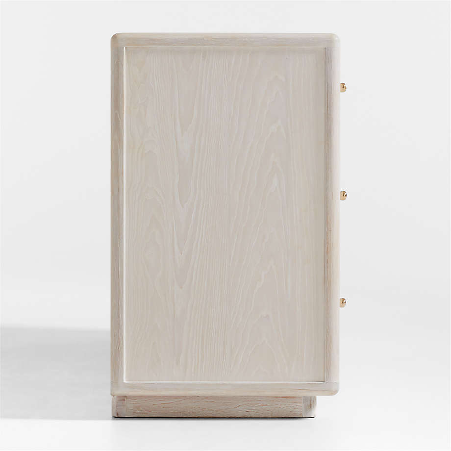 Lafayette Whitewashed Wood 9 Drawer Dresser