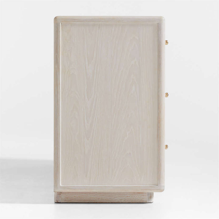 Lafayette Whitewashed Wood 9 Drawer Dresser