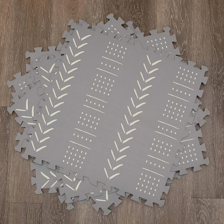 Baby Play Mat With Soft Interlocking Floor Tiles 48"x72"