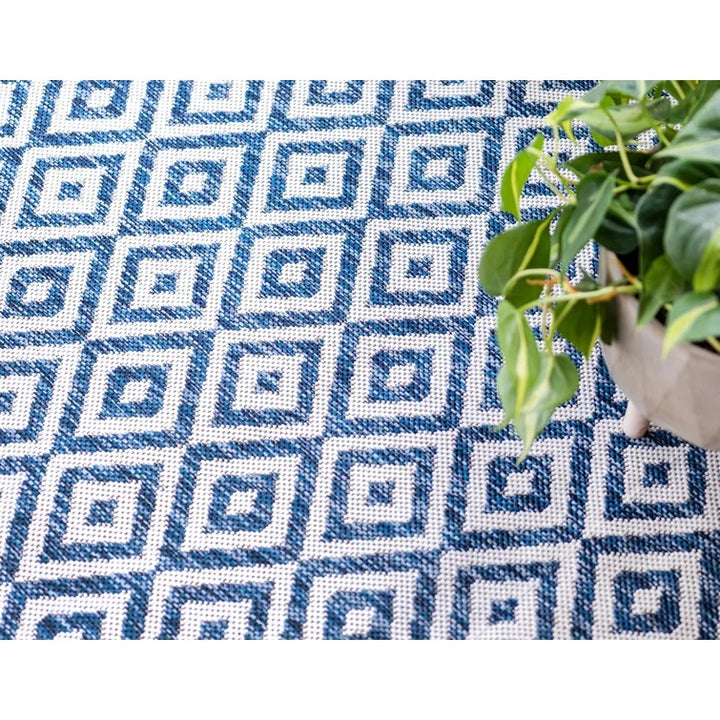 Geometric Indoor Outdoor Area Rug-6'x9'