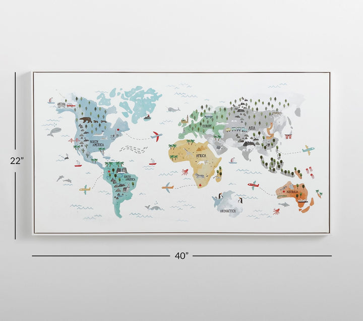 World Map Wall Art
