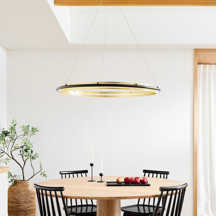 Perforated Single LED Chandelier