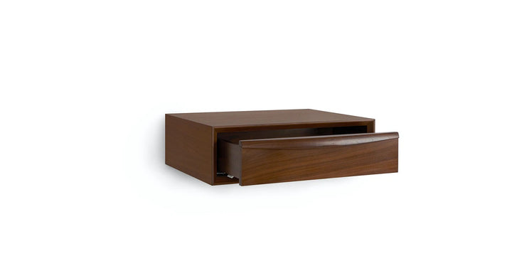 Lenia Walnut Floating Nightstand