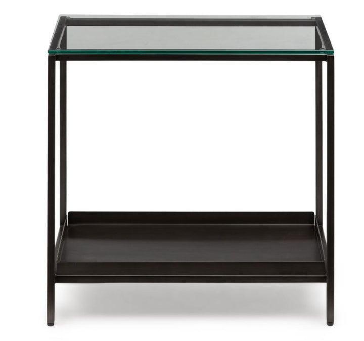 Lutto Gunmetal Gray Side Table