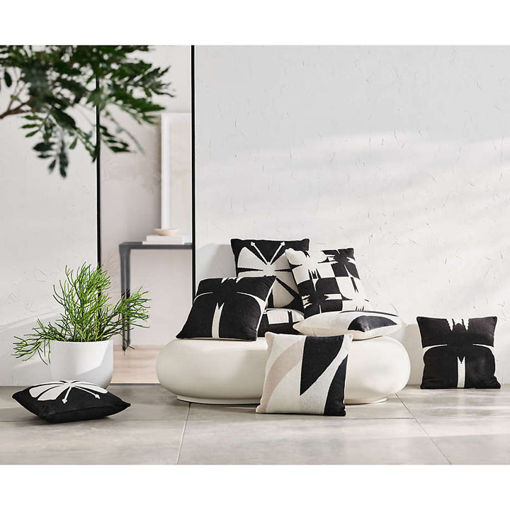 Monterey 20"x20" Black Outdoor Throw Pillow