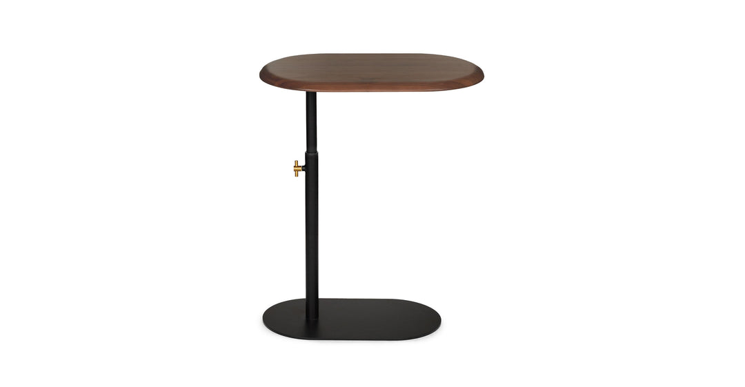 Portima Walnut Adjustable Side Table