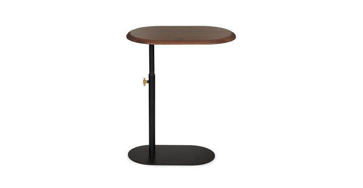 Portima Walnut Adjustable Side Table