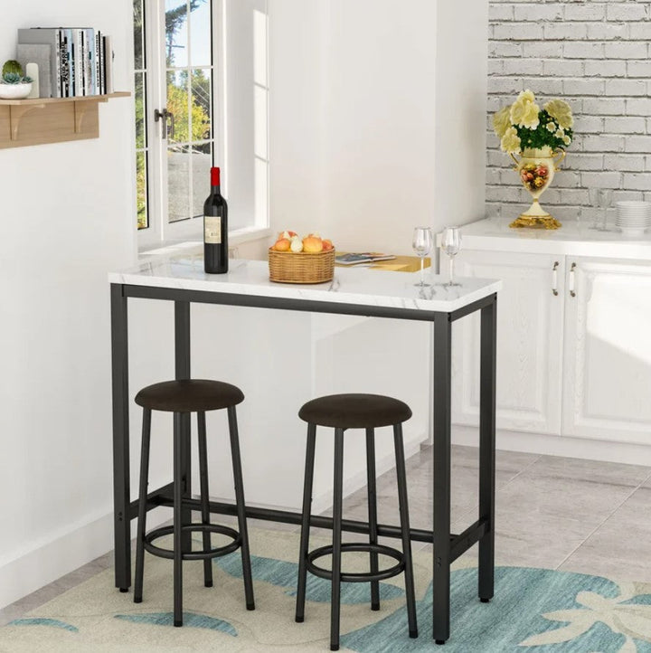 3 Piece Dining Bar Table Set