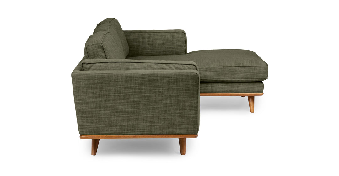 Timber Olio Green Sofa