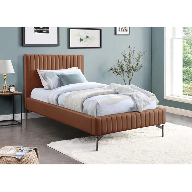 Gallo Upholstered Panel Bed Twin
