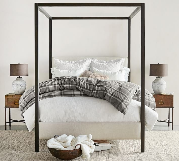 Atwell Metal Canopy Bed king