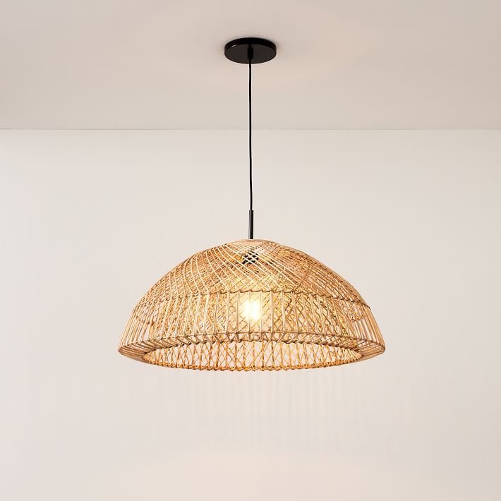 Wicker Dome Pendant