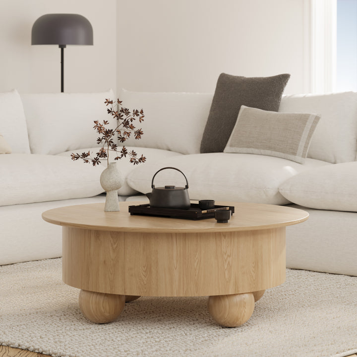 Sigrid Storage Coffee Table White Oak