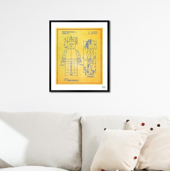 Lego Toy Figure 1979 Framed Graphic Art