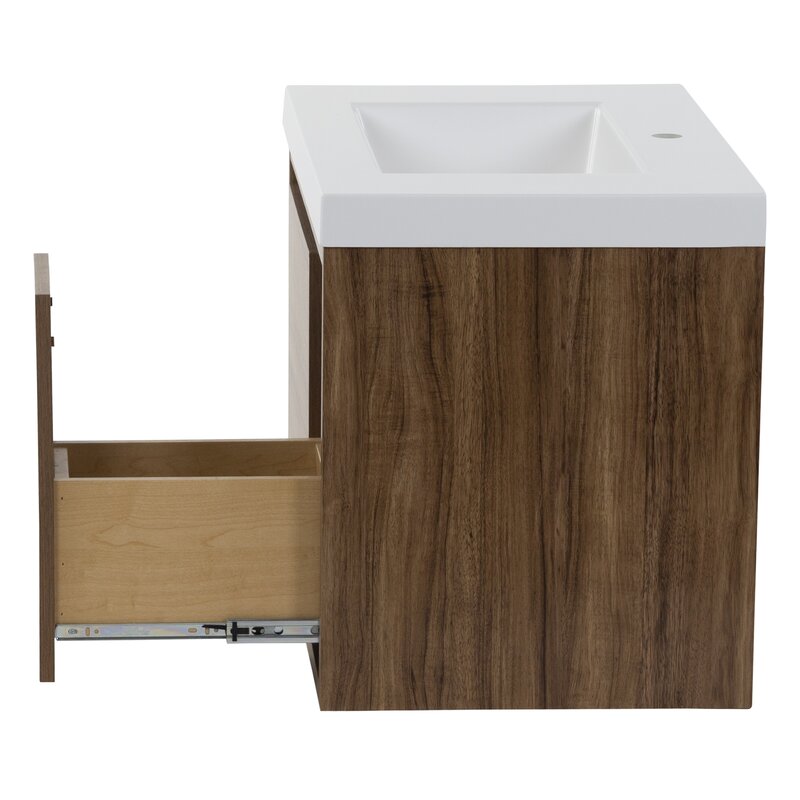 Rachal Wall Mounted Single Bathroom Vanity Set
