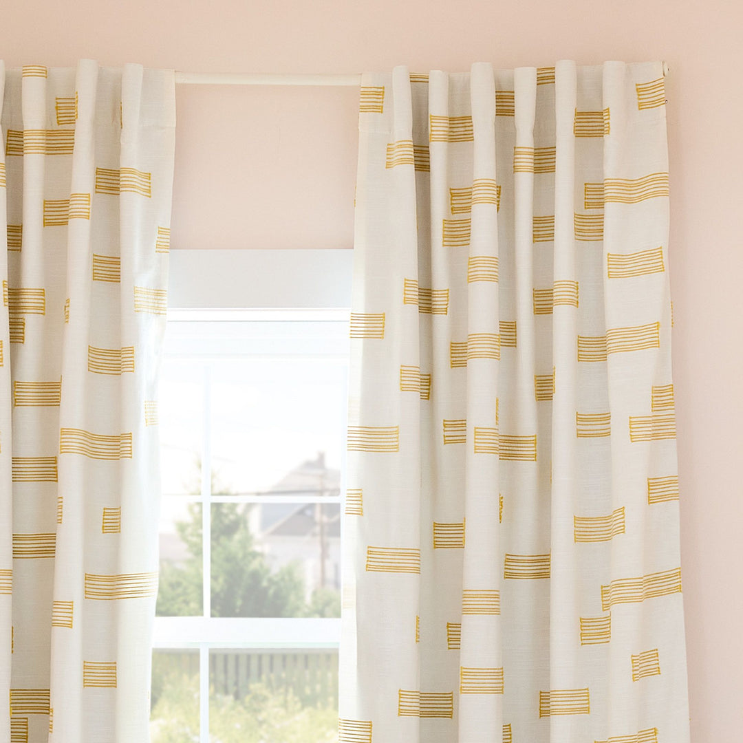 Clipped Blocks Blackout Curtain