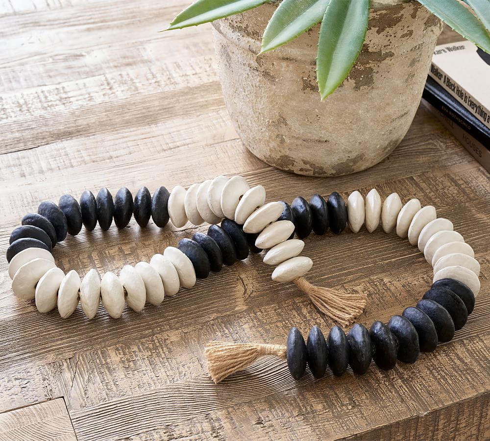 Two Tone Terra Cotta Beaded Garland