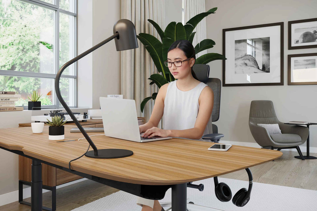 Soma Height Adjustable Standing Desk with Drawer