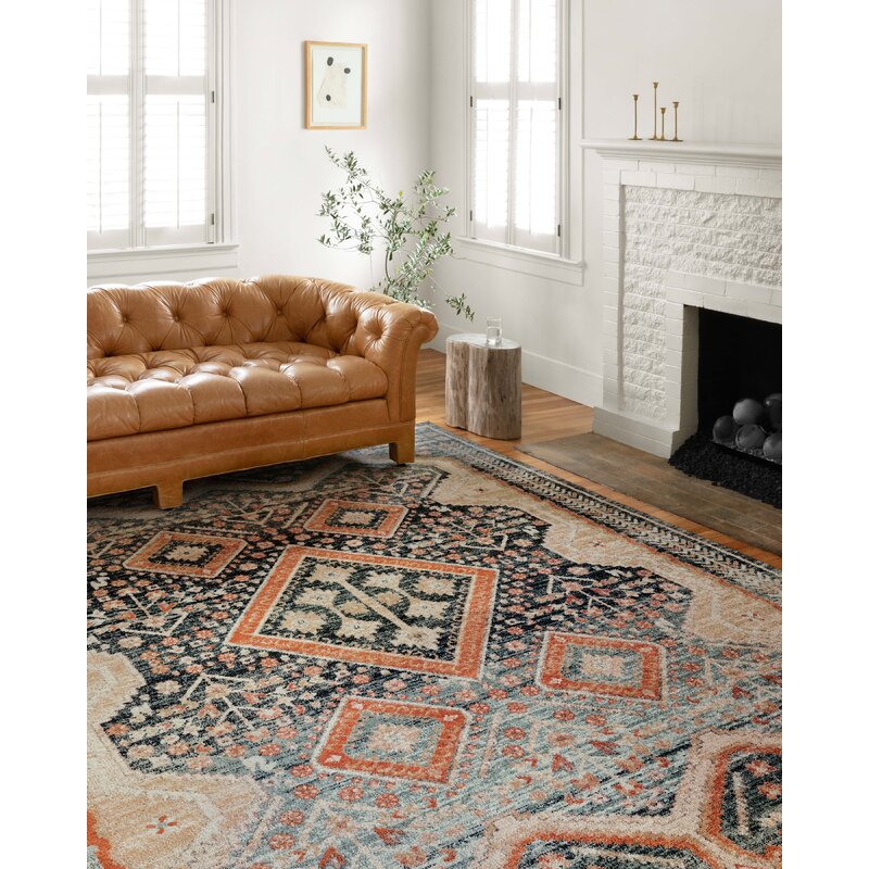 Vergara Oriental Blue Area Rug-7'.10"x10'