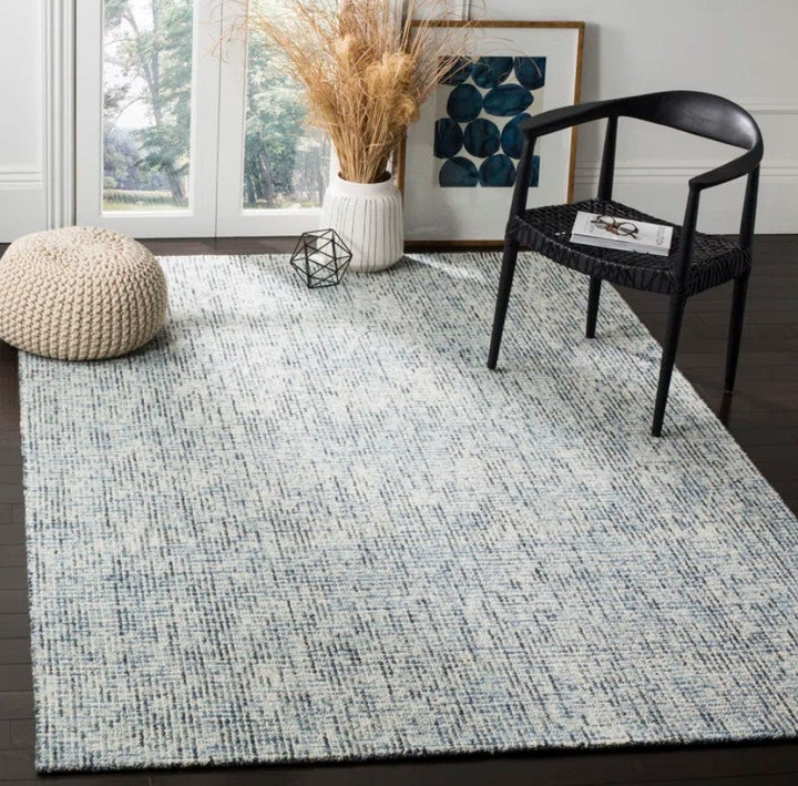 Hand Tufted Wool Rug_Blue Charcoal