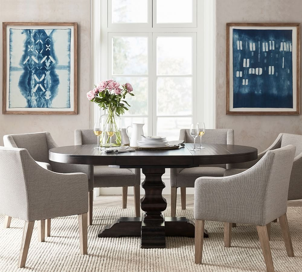 Banks Round Pedestal Extending Dining Table