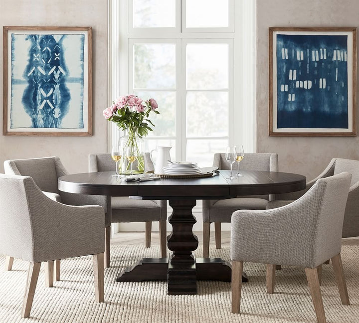 Banks Round Pedestal Extending Dining Table