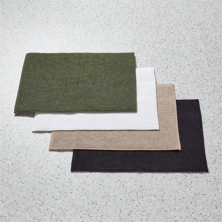 En Pointe Organic Cotton Green Bath Mat-24"x36"