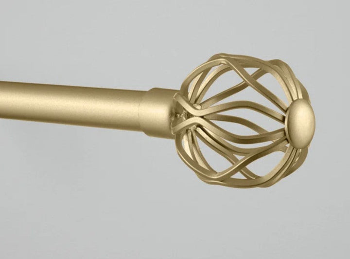 Exclusive Home Ogee 1" Curtain Rod and Coordinating Finial Set