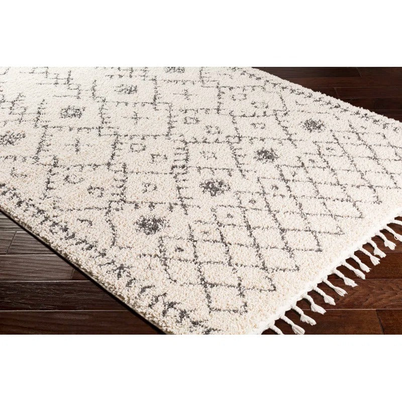 Chet Charcoal Beige Area Rug-7'10"x10'3"