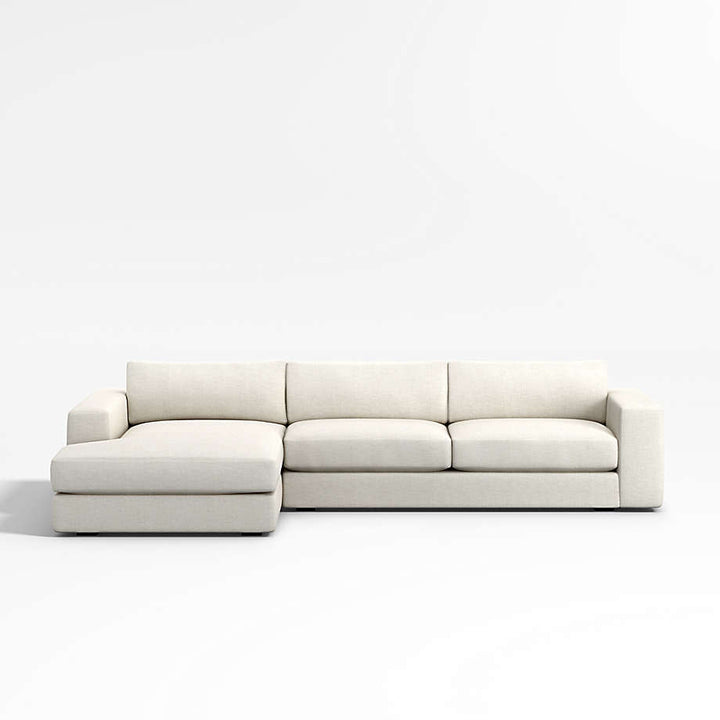 Oceanside 2-Piece Deep-Seat Left-Arm Chaise Sectional Sofa