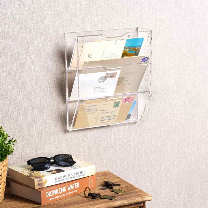 Elmo Acrylic Wall Organizer with Mail Storage