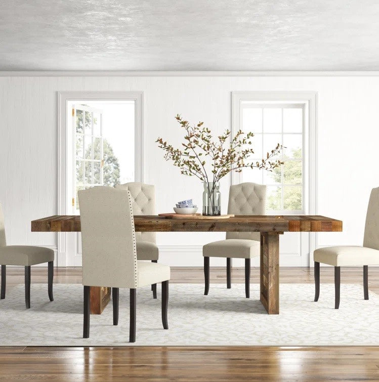 Alfa Solid Wood Dining Table