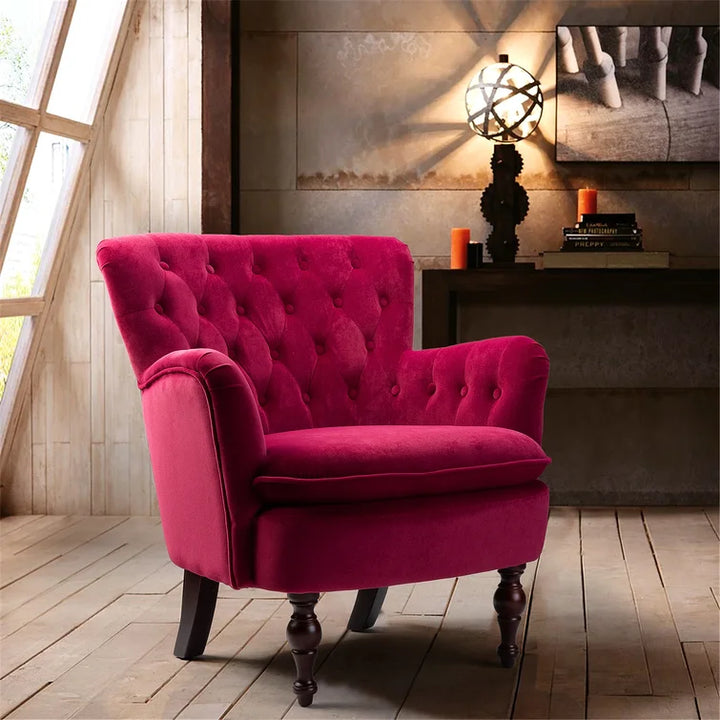 Didonato Wide Tufted Velvet Armchair