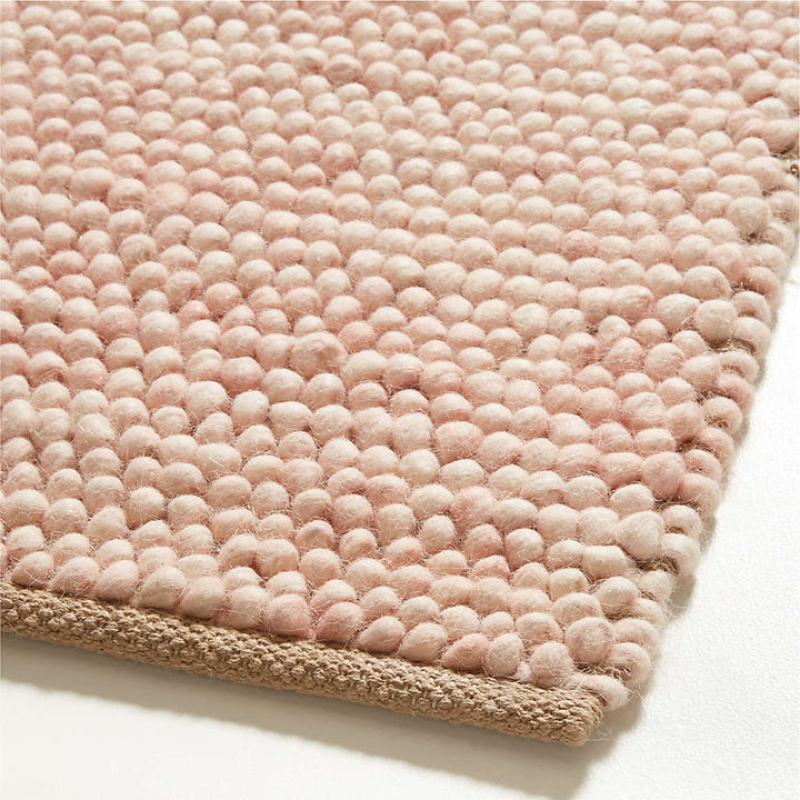 Orlian Wool Elegant Pink Kids Area Rug 6x9