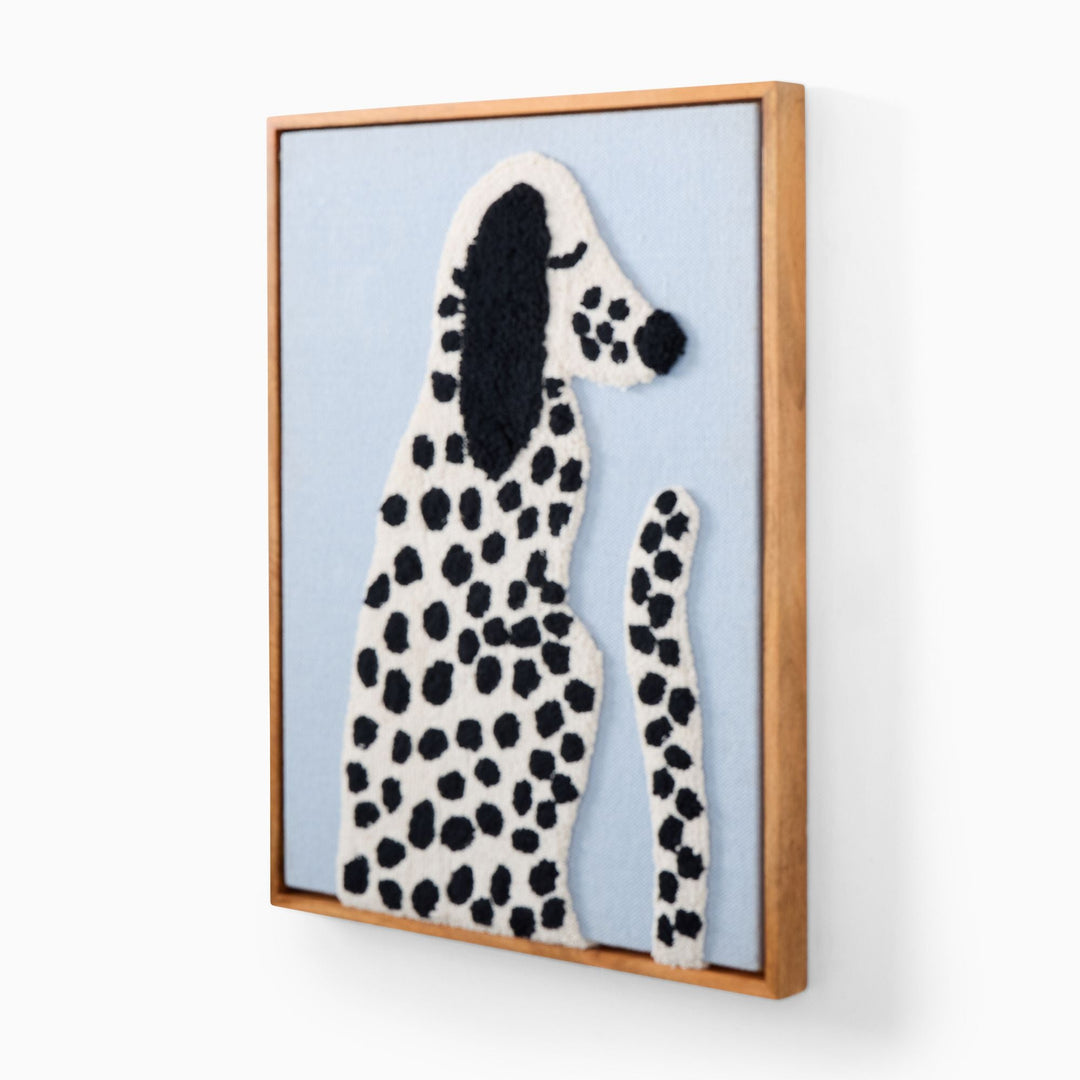 West Elm x PBK Puppy Woven Framed Art Dalmation