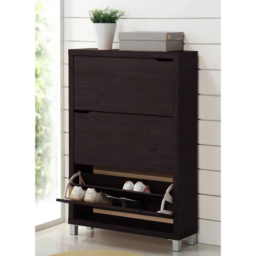 Simms 18 Pair Shoe Storage Cabinet